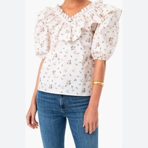 Tuckernuck Hyacinth House Ruffle Collar Charlotte Blouse